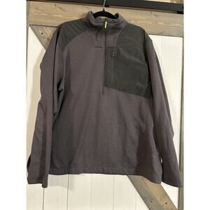 The North Face Men's 1/4 Zip Pullover Size XXL Grey Performance
